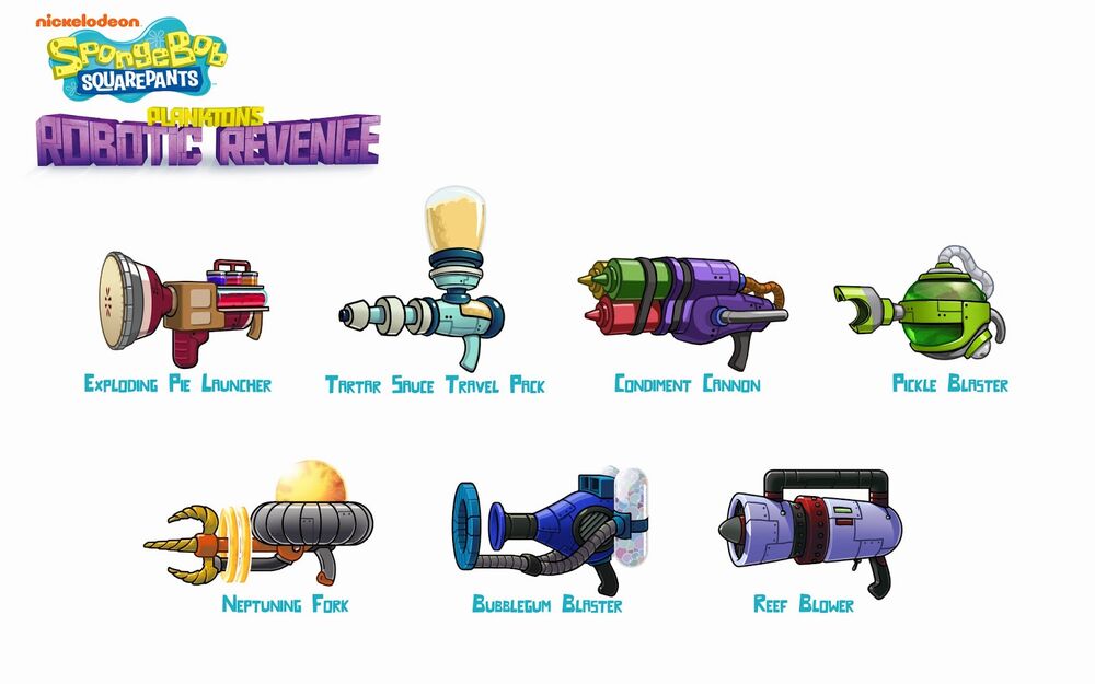 In-game weapons