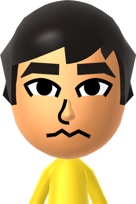 Avatar portrayal of myself, thick eyebrows and weird expression