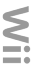 Wii console logo, horizontally alligned