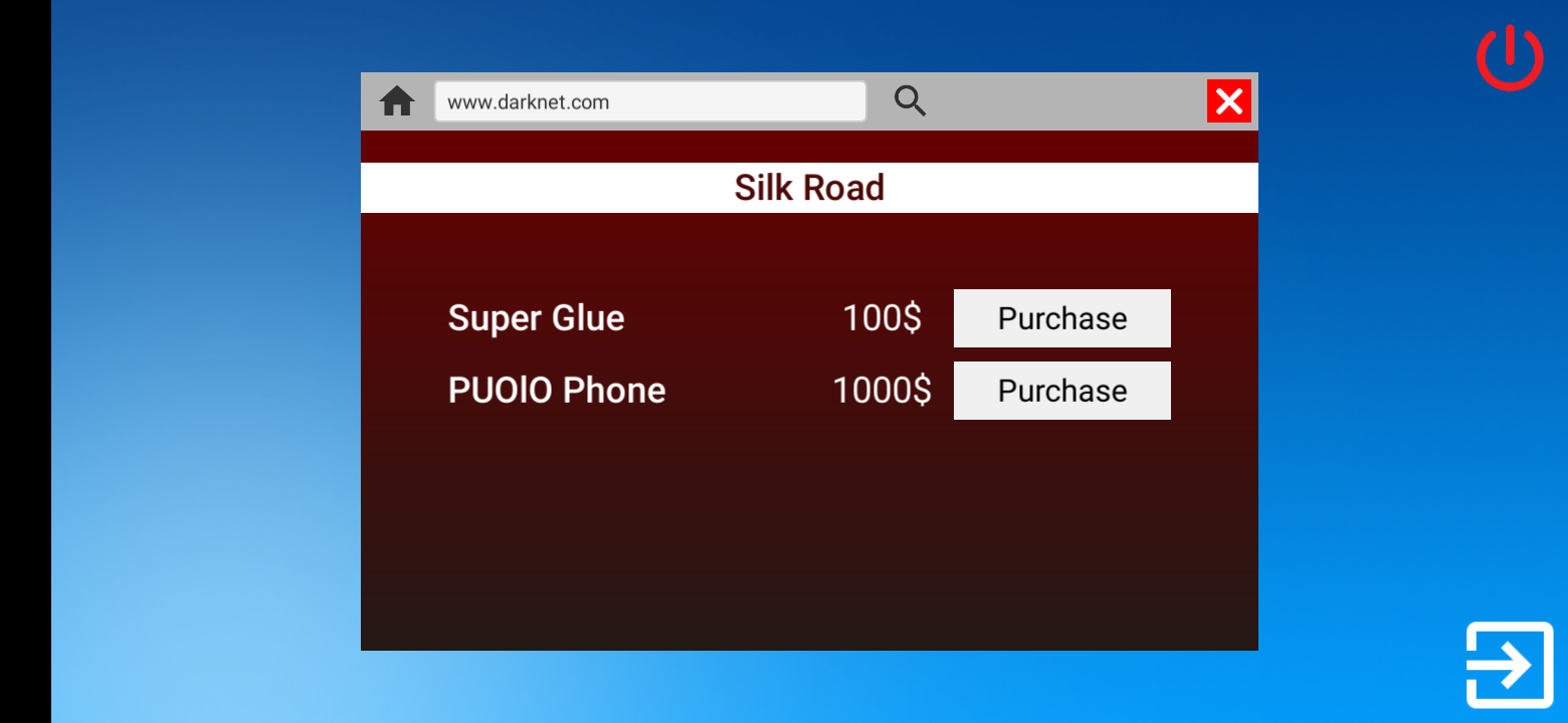 Dark webpage named 'Silk Road'
