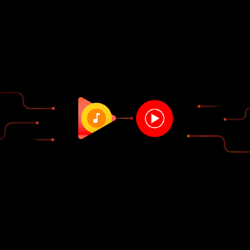 Promotional image during the Google Play Music to YouTube Music transition
