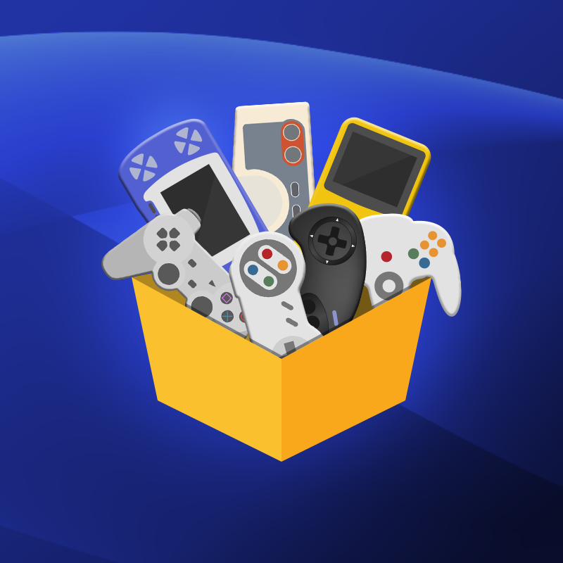 MatsuEmulator's app icon in a blue wave background.