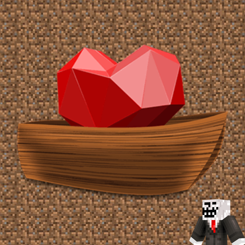 The Lifeboat icon in a dirt background with a trollface avatar walking by.