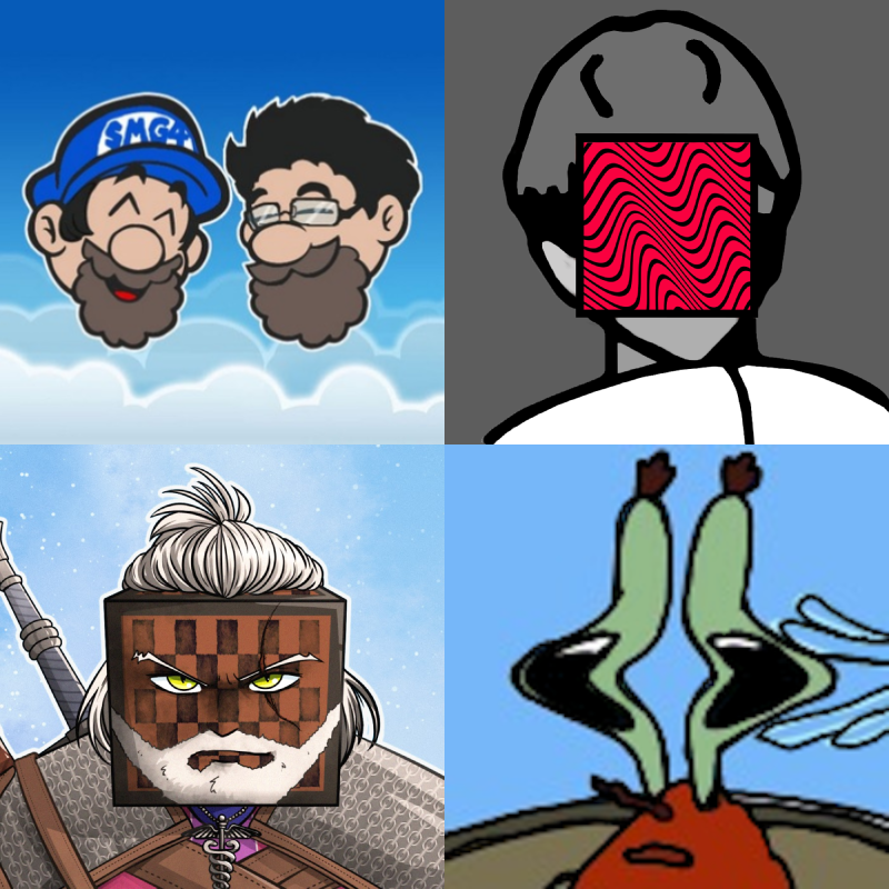 A grid of 'meme YouTubers', Hobo Bros, PewDiePie, Grandayy, and Memetastic.