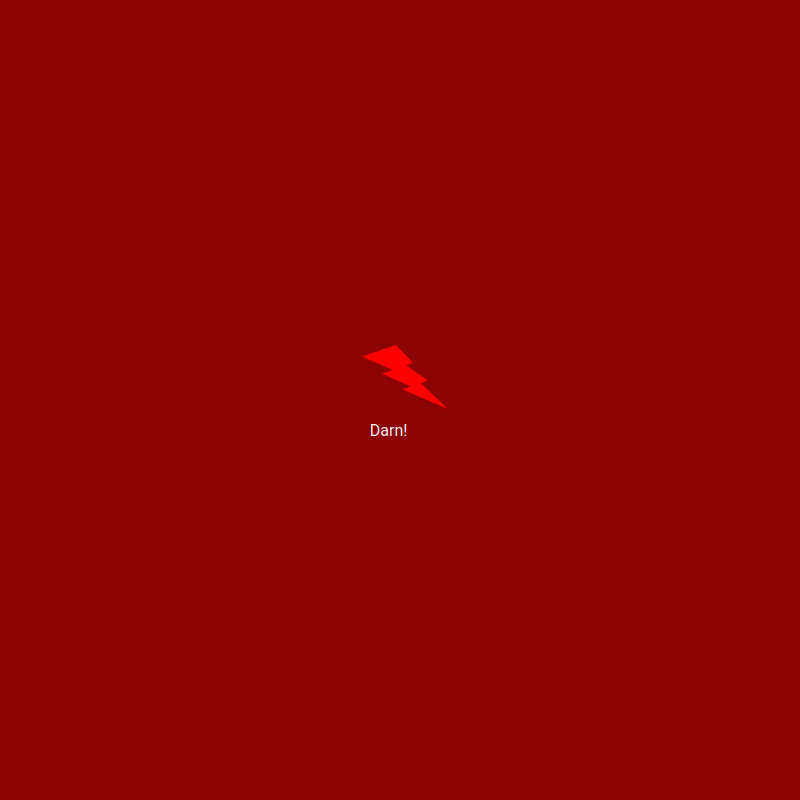 Clip art of a red lightning strike